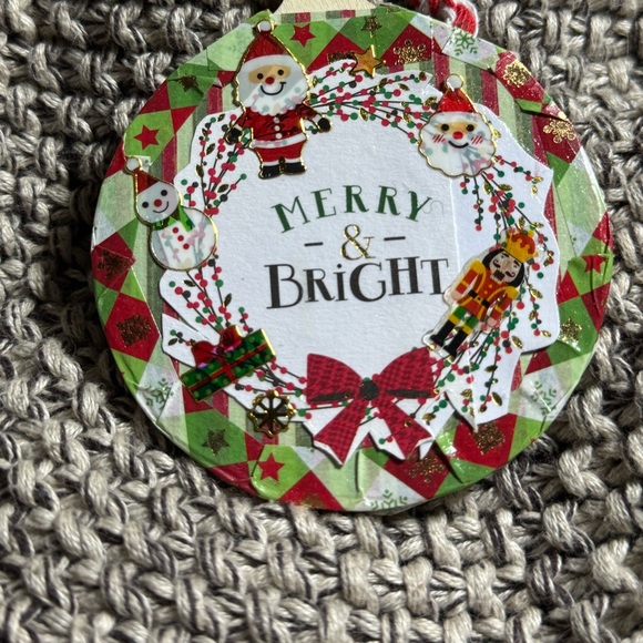 A Set of 4 New Unique Handmade 2.75”x2.75” Wooden Christmas Tree Ornaments $32 - Picture 2 of 12